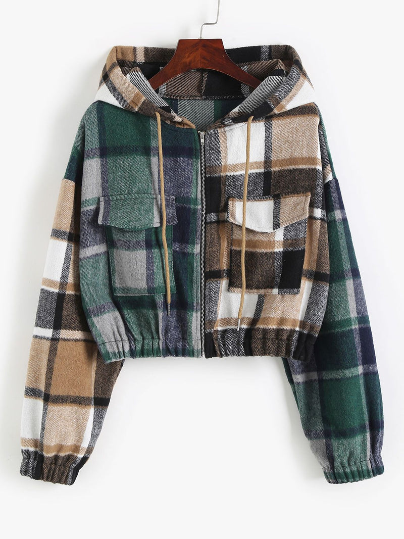Women's Cropped Jacket | Chic and Versatile-Multicolored-S-State of Style