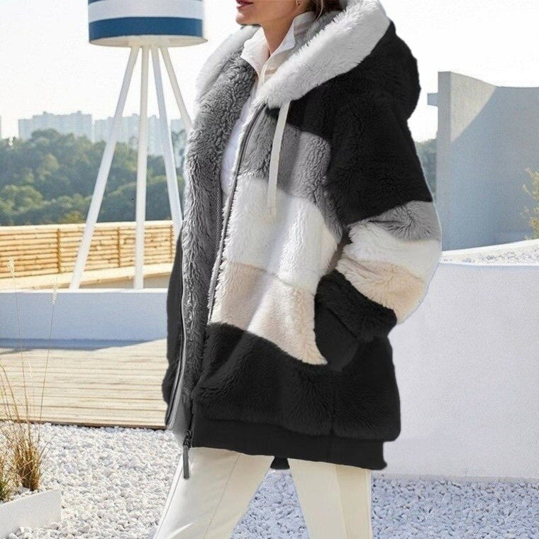 Women's Fleece Jacket | Super Soft & Warm | Full Zip-Black-S-State of Style