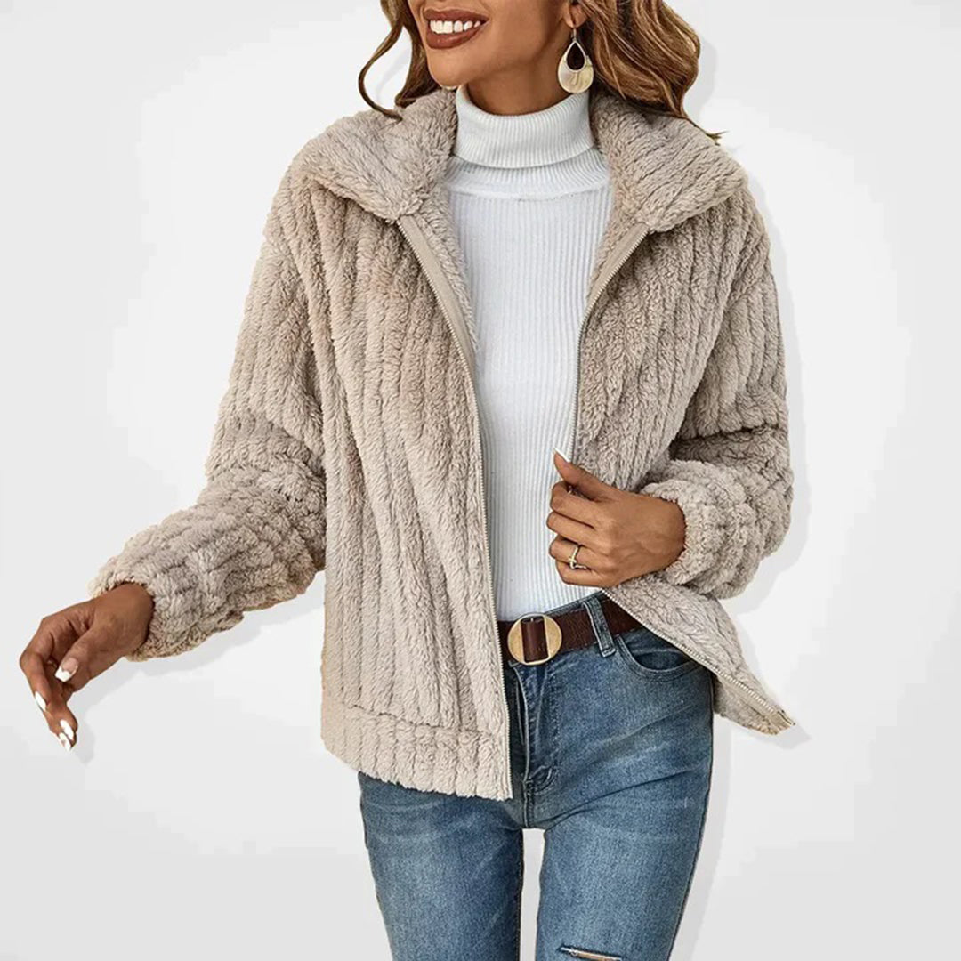 Women's Fleece Vest - Ember-Apricot-S-State of Style