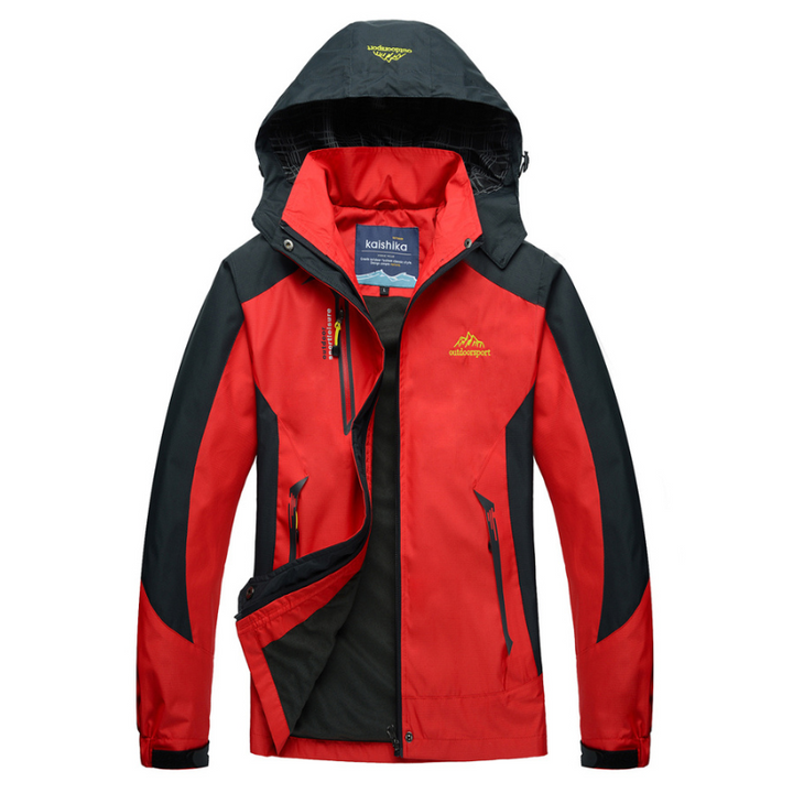 Women's Hiking Outdoor Jacket - Nadia-Red-S-State of Style