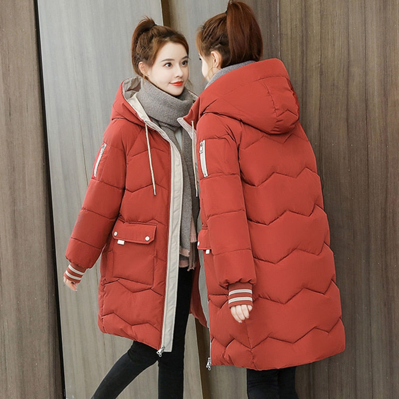 Women's Hooded Jacket | Perfect for All Seasons-Brick Red-S-State of Style