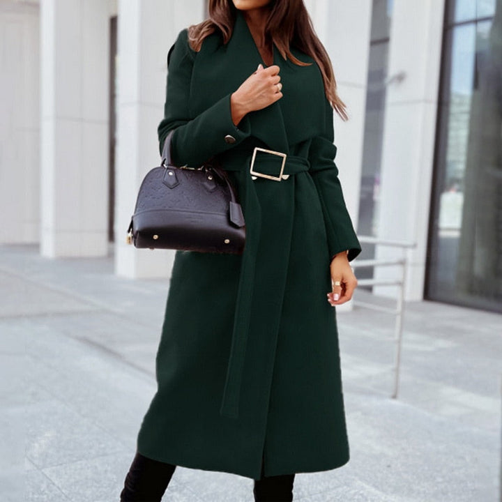 Women's Jacket | Elegant and Warm-Dark Green-S-State of Style