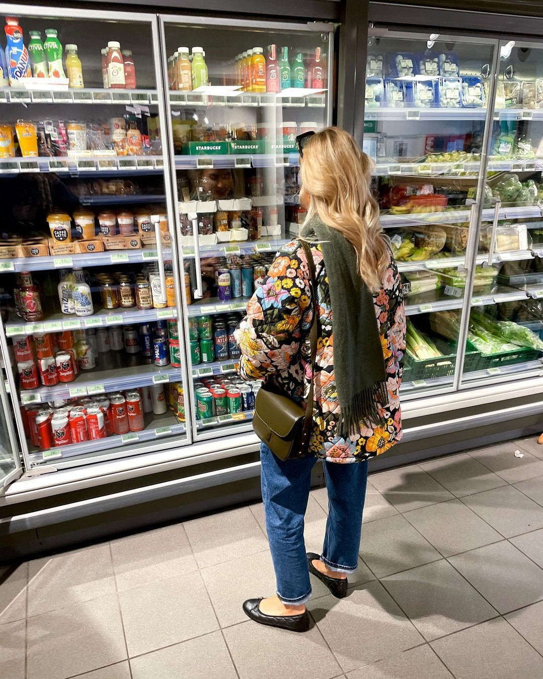 Womens Jacket with Floral Print - Aurora-S-State of Style