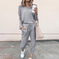 Women’s Jogging Set | Comfortable & Stylish Activewear-Light Grey-S-State of Style