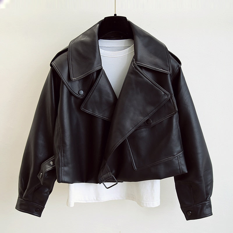 Women's Leather Jacket | Chic and Durable-Beige-S-State of Style