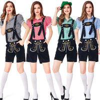 Women's Lederhosen Amalia – Oktoberfest Halter Top Costume-Brown-S-State of Style