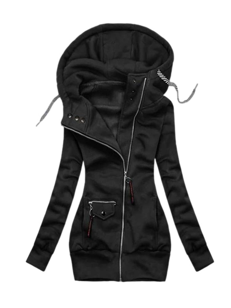 Women's Long Hoodie | Comfortable and Stylish-Dark Gray-S-State of Style
