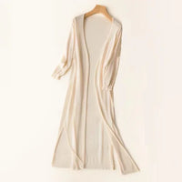 Women's Long Sleeve Cardigan - Elda-Apricot-S-State of Style