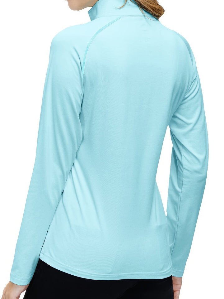 Women's Long Sleeve Sports Shirt - Nadira-Black-S-State of Style