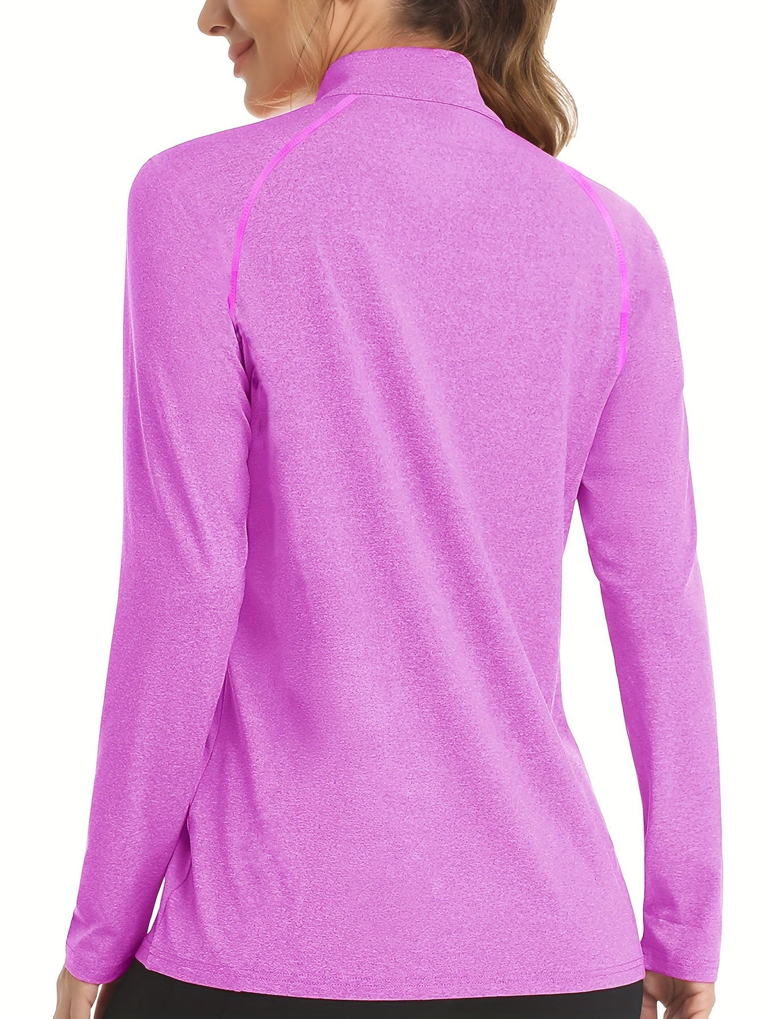 Women's Long Sleeve Sports Shirt - Nadira-Black-S-State of Style