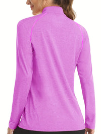 Women's Long Sleeve Sports Shirt - Nadira-Black-S-State of Style