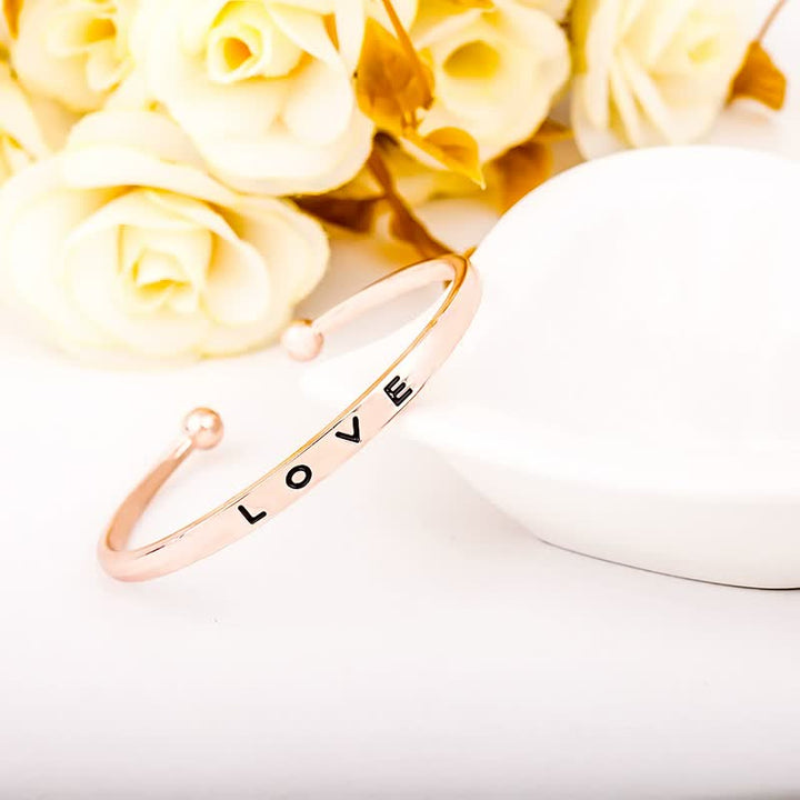 Women's Love Bracelet | Elegant Adjustable Jewellery-Gold-State of Style