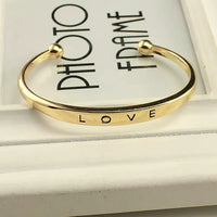 Women's Love Bracelet | Elegant Adjustable Jewellery-Gold-State of Style