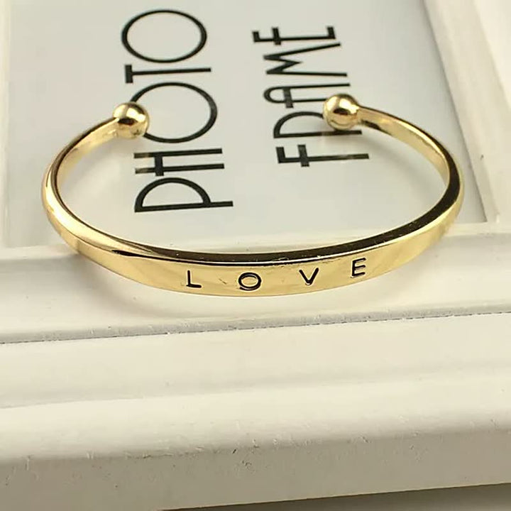 Women's Love Bracelet | Elegant Adjustable Jewellery-Gold-State of Style