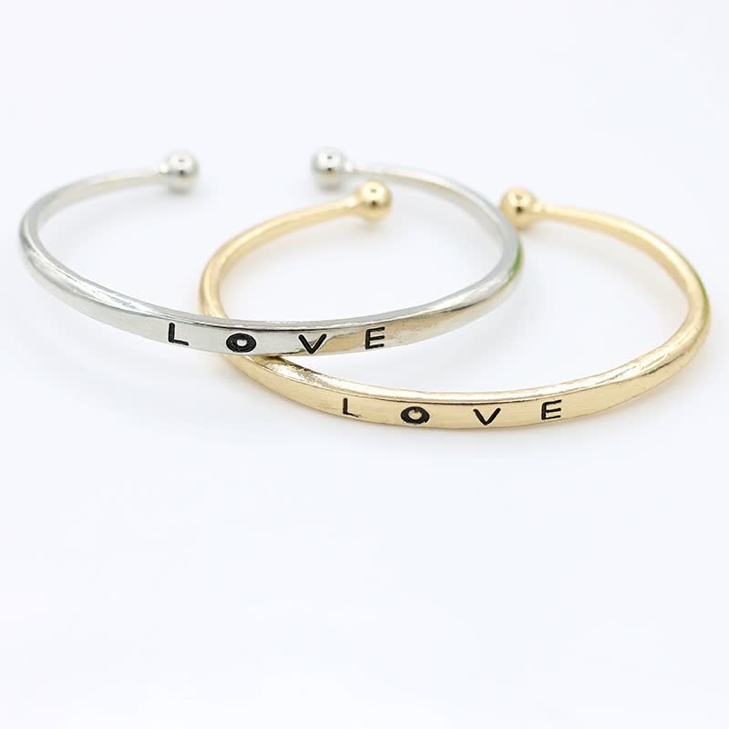 Women's Love Bracelet | Elegant Adjustable Jewellery-Gold-State of Style