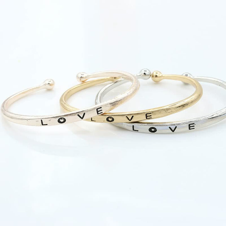 Women's Love Bracelet | Elegant Adjustable Jewellery-Gold-State of Style