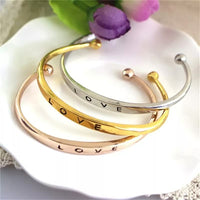 Women's Love Bracelet | Elegant Adjustable Jewellery-Gold-State of Style
