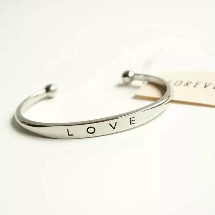 Women's Love Bracelet | Elegant Adjustable Jewellery-Silver-State of Style