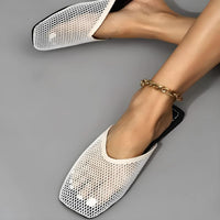 Women's mesh mules with closed toe - Odessa-Black-3-State of Style