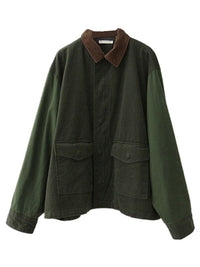 Women's Oversized Jacket | Trendy and Comfy-Army Green-S-State of Style