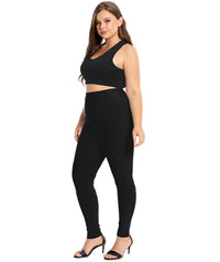 Women's Oversized Modal Cotton Pants-Wine Red-2XL-State of Style