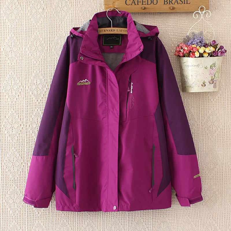 Women's Oversized Windproof Jacket | Casual & Stylish-Dark Purple-4XL-State of Style