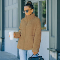 Women's Plush Jacket | Warm and Stylish-Brown-XS-State of Style