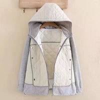 Women's Quilted Hooded Jacket | Plus Size | Warm & Stylish-IVORY-3XL-State of Style