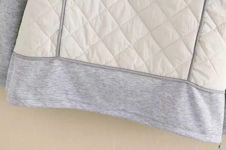 Women's Quilted Hooded Jacket | Plus Size | Warm & Stylish-IVORY-3XL-State of Style