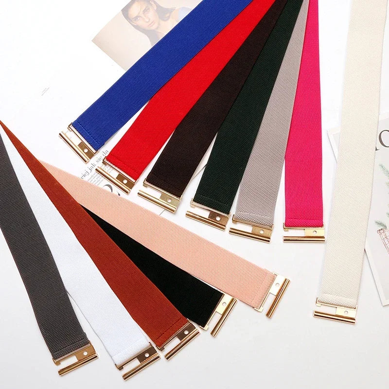 Women's Slim Stretch Cincher – Stylish 6cm Elastic Corset Belt-Pink-State of Style