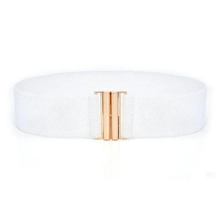 Women's Slim Stretch Cincher – Stylish 6cm Elastic Corset Belt-White-State of Style