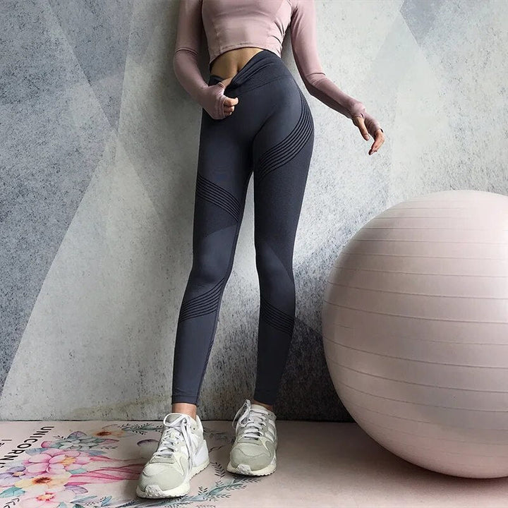 Women's Sports Leggings - Livia-Grey-XS-State of Style