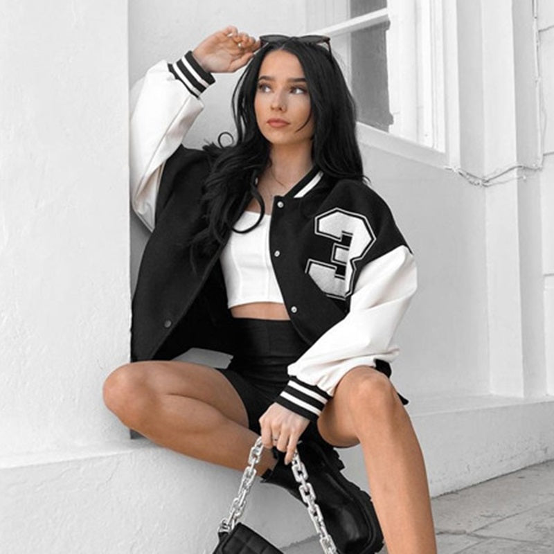 Women's Stylish Baseball Jacket | Comfortable & Versatile-S-State of Style