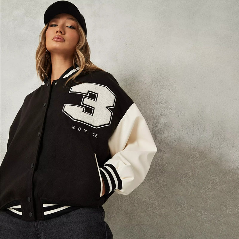 Women's Stylish Baseball Jacket | Comfortable & Versatile-S-State of Style