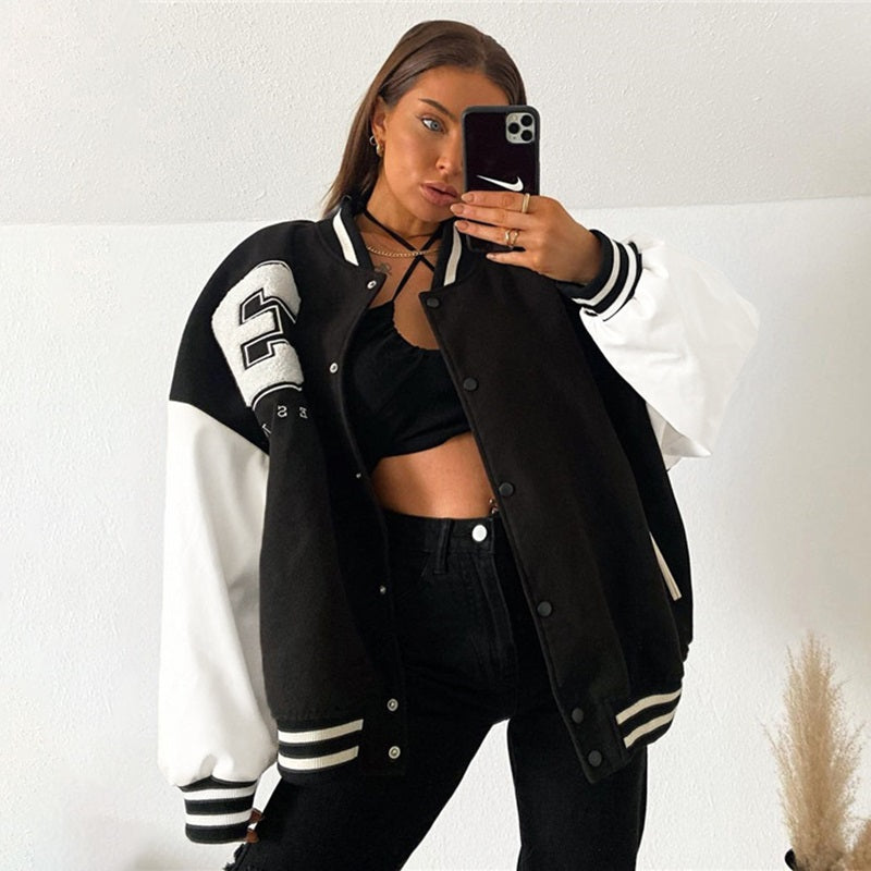 Women's Stylish Baseball Jacket | Comfortable & Versatile-S-State of Style