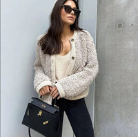 Women's Teddy Jacket - Aurora-Black-S-State of Style