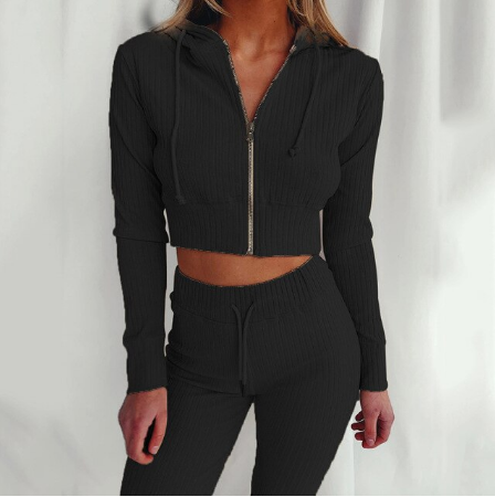 Women's Tracksuit – Comfortable & Stylish Activewear-Black-S-State of Style