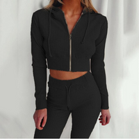 Women's Tracksuit – Comfortable & Stylish Activewear-Black-S-State of Style