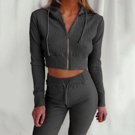 Women's Tracksuit – Comfortable & Stylish Activewear-Grey-S-State of Style