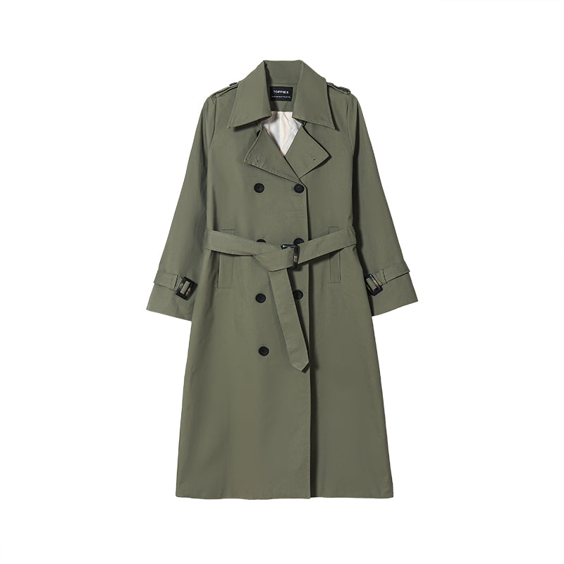 Women's Trench Coat | Elegant and Versatile-Armee grün-S-State of Style