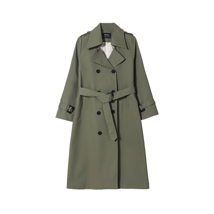 Women's Trench Coat | Elegant and Versatile-Armee grün-S-State of Style