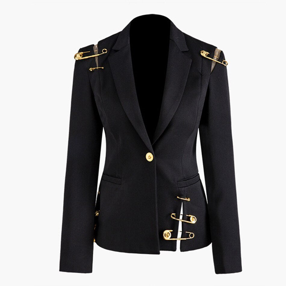 Women's V-Neck Jacket | Elegant and Comfortable-S-State of Style