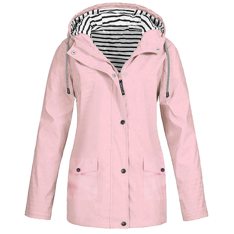 Women's Waterproof Jacket | Stylish and Practical-Pink-S-State of Style