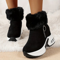 Women's Winter Comfort Boots - Elise-Black-5-State of Style