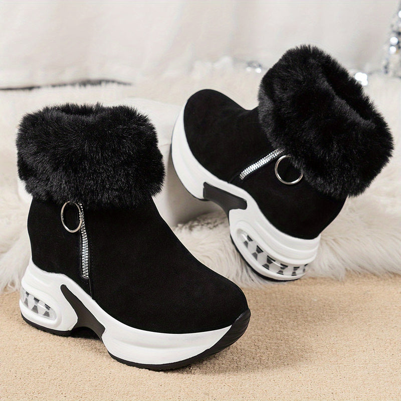 Women's Winter Comfort Boots - Elise-Grey-5-State of Style