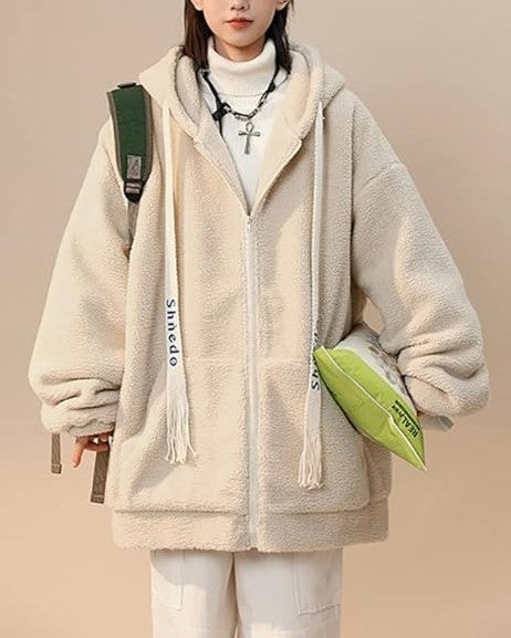 Women's Winter Fleece Jacket | Oversized & Warm-Green-L-State of Style