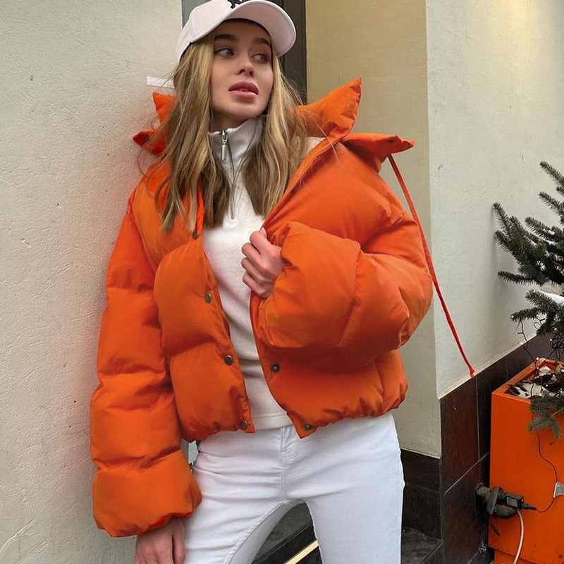 Women's Winter Jacket | Warm and Stylish-Orange-S-State of Style