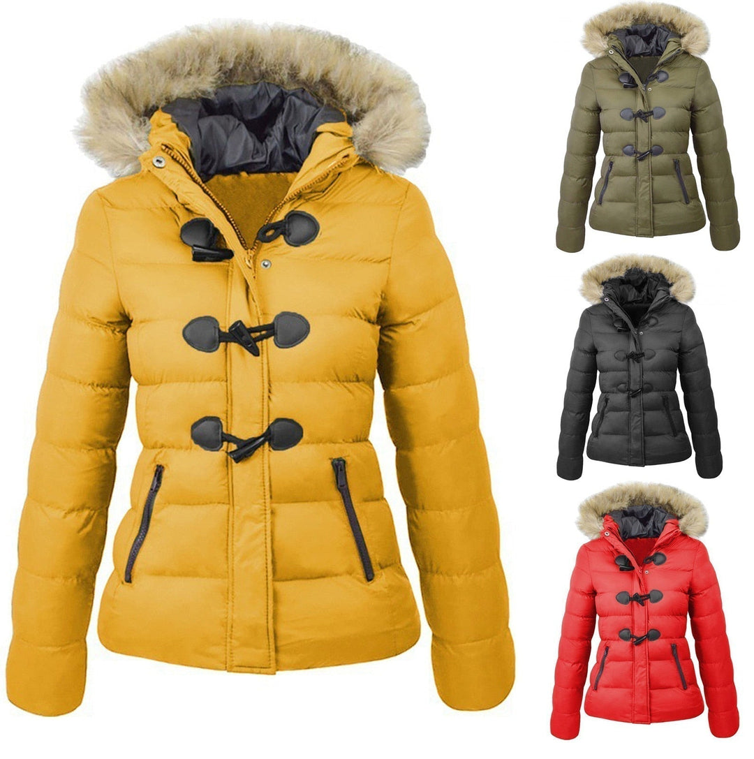 Women's Winter Jacket | Warm with Collar-Black-S-State of Style