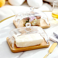 Wood and Glass Butter Holder - ButterElegance-Acacia-State of Style