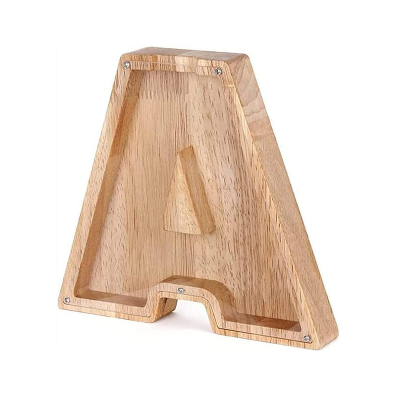 Wooden Alphabet Money Box - LetterSaver-A-State of Style